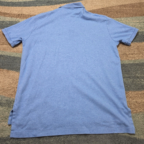 Polo Ralph Lauren Blue Short Sleeve 100% Cotton Polo Shirt Men's Size L - Picture 3 of 8